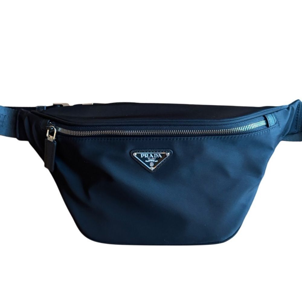 PRADA Authentic Re-Nylon and Saffiano Leather belt bag W/ Authentication Card - Picture 8 of 13